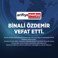 Binali Özdemir vefat etti.