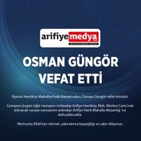Osman Güngör vefat etti.