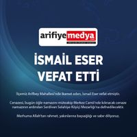 İsmail Eser vefat etti.