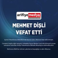 Mehmet Dişli vefat etti.