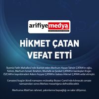 Hikmet Çatan vefat etti