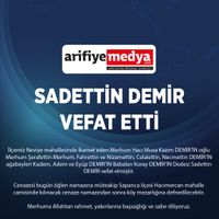 SADETTİN DEMİR VEFAT ETTİ