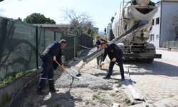 Orta Kirazca’da Kaldırım Çalışması Sürüyor