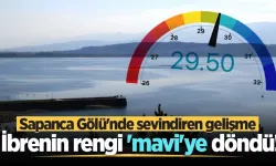 Sapanca Gölü'nde sevindiren gelişme: İbrenin rengi 'mavi'ye döndü!