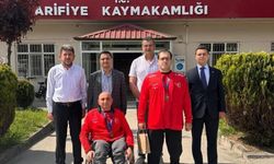 Okçuluk Avrupa Şampiyonasında Dereceye Giren Sporcular Kaymakam Pınar’ı ziyaret etti