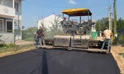 Asfalt Çalışmalarında Sıra Aşağı Kirazca Mahallesinde