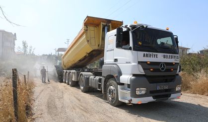 Büyükdere'de Asfalt Çalışmaları Başladı... 2 Km'lik yol asfaltlanacak!