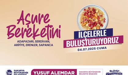 Aşure Bereketi Arifiye Meydanı’nda Paylaşılacak