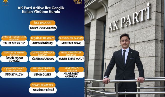 Arifiye Gençlik Kolları'nda Yeni Yürütme Kurulu Belli Oldu!