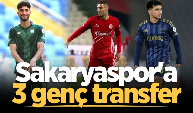 Sakaryaspor'a 3 genç transfer