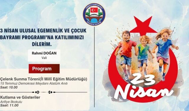 23 Nisan’da Gösteri Kutlamaları Arifiye’de gerçekleşecek