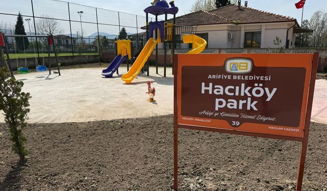 Hacıköy Parkı’nda Çalışmalar Sürüyor