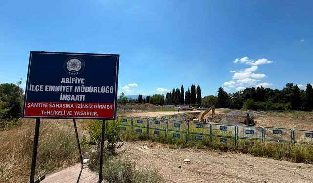 Arifiye İlçe Emniyet Müdürlüğü'nün Yeni Hizmet Binasında Çalışmalar Başladı