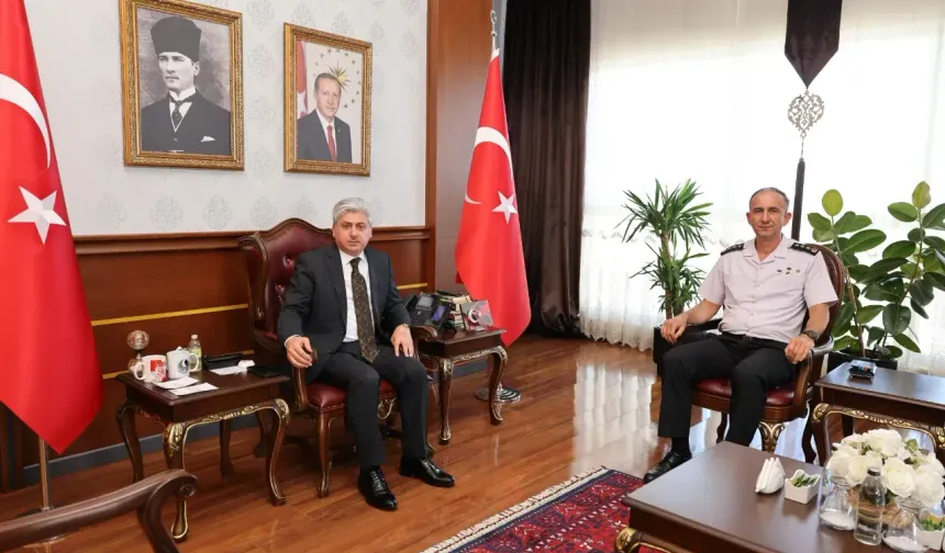 Vali Rahmi Doğan, yeni İl Jandarma Komutanını ağırladı