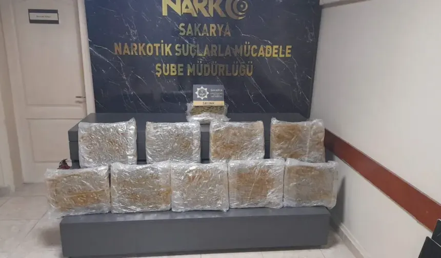 Sakarya'da uyuşturucu operasyonu: 11 kilo skunk ele geçirildi, 5 kişi tutuklandı
